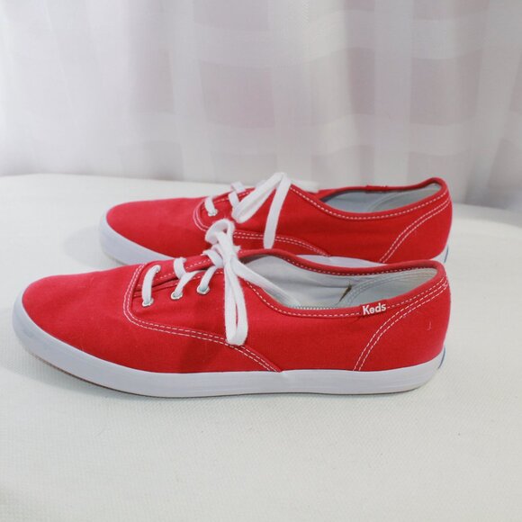 Red Canvas Keds Sneakers, Size 10, NWOT - Picture 2 of 10